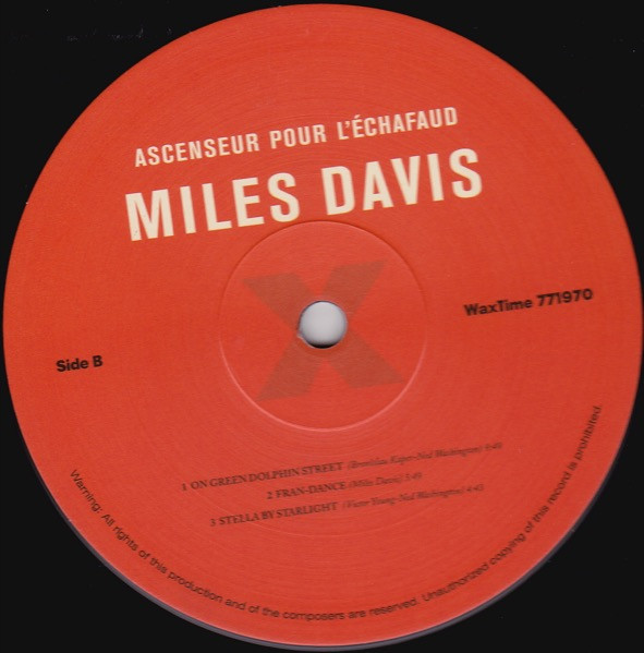 Miles Davis - Ascenseur Pour L'Échafaud (Lift To The Gallows) | WaxTime (771970) - 4 Miles Davis - Ascenseur Pour L'Échafaud (Lift To The Gallows) | WaxTime (771970) - 4