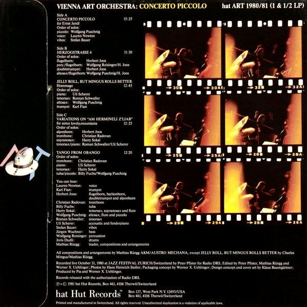 Vienna Art Orchestra - Concerto Piccolo | Hat Hut Records (hat ART 1980/81) - 2 Vienna Art Orchestra - Concerto Piccolo | Hat Hut Records (hat ART 1980/81) - 2