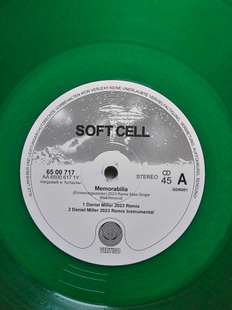 Soft Cell - Memorabilia | Vertigo (GDR001) - 4