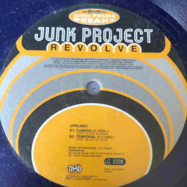 Junk Project - Revolve | Universal Prime Breaks (UPBLIM04) - 2
