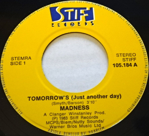 Madness - Tomorrow's Just Another Day | Stiff Records (105.184) - 3