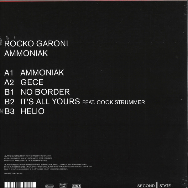 Rocko Garoni - Ammoniak | Second State (SNDST074) - 2 Rocko Garoni - Ammoniak | Second State (SNDST074) - 2