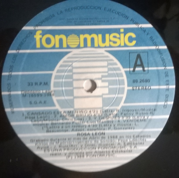 Rosa León - Rosa Leon | Fonomusic (89.2680) - 3