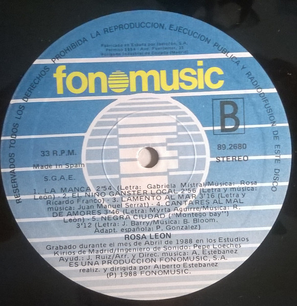 Rosa León - Rosa Leon | Fonomusic (89.2680) - 4