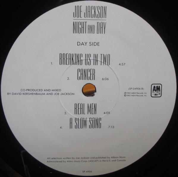 Joe Jackson - Night And Day | A&M Records (SP-4906) - 4