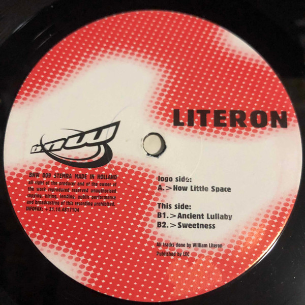 Literon - How Little Space | Brave New World Records (BNW 009) - 3 Literon - How Little Space | Brave New World Records (BNW 009) - 3