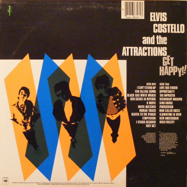 Elvis Costello & The Attractions - Get Happy!! | Columbia (JC 36347) - 2 Elvis Costello & The Attractions - Get Happy!! | Columbia (JC 36347) - 2