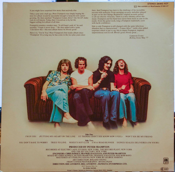 Peter Frampton - I'm In You | A&M Records (28 893XOT) - 2 Peter Frampton - I'm In You | A&M Records (28 893XOT) - 2
