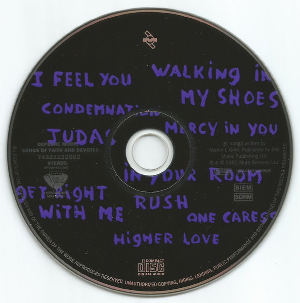 Depeche Mode - Songs Of Faith And Devotion | Mute (74321132562) - 3