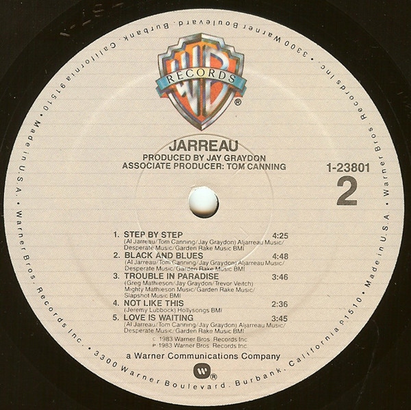 Al Jarreau - Jarreau | Warner Bros. Records (1-23801) - 4 Al Jarreau - Jarreau | Warner Bros. Records (1-23801) - 4