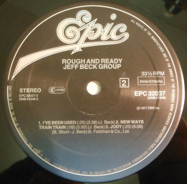 Jeff Beck Group - Rough And Ready | Epic (EPC 32037) - 4 Jeff Beck Group - Rough And Ready | Epic (EPC 32037) - 4