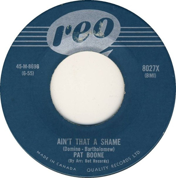 Pat Boone - Ain't That A Shame (7") [Vinyl] | Reo (8027X) - main
