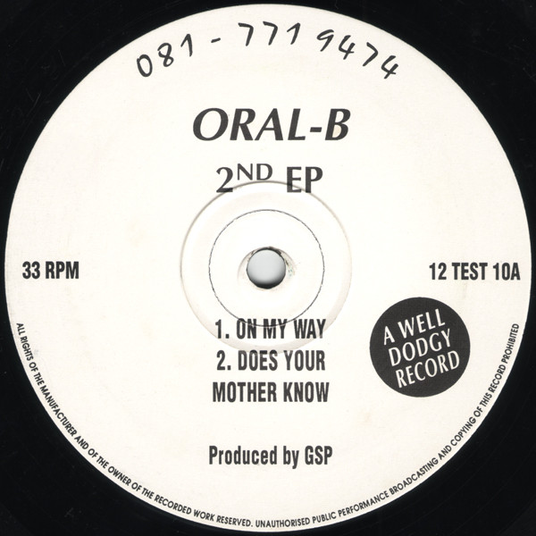 Oral-B - 2nd EP | A Well Dodgy Record (12 TEST 10) - main Oral-B - 2nd EP | A Well Dodgy Record (12 TEST 10) - main