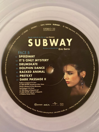Eric Serra - Subway (Bande Originale Du Film) | Gaumont (085 886-1) - 4 Eric Serra - Subway (Bande Originale Du Film) | Gaumont (085 886-1) - 4