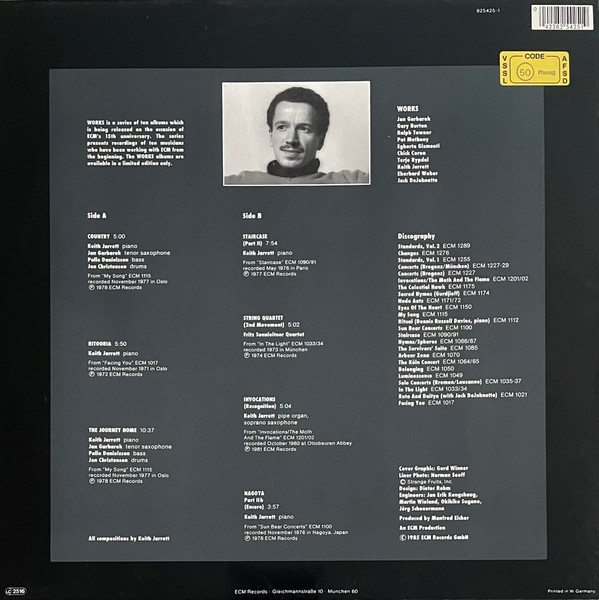 Keith Jarrett - Works | ECM Records (825 425-1) - 2 Keith Jarrett - Works | ECM Records (825 425-1) - 2