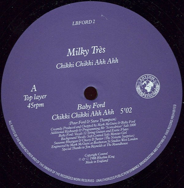 Baby Ford - Milky Très - Chikki Chikki Ahh Ahh | Rhythm King (LBFORD 2) - 3 Baby Ford - Milky Très - Chikki Chikki Ahh Ahh | Rhythm King (LBFORD 2) - 3