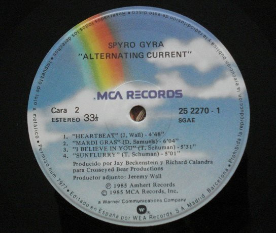 Spyro Gyra - Alternating Currents | MCA Records (L25 2270-1) - 4