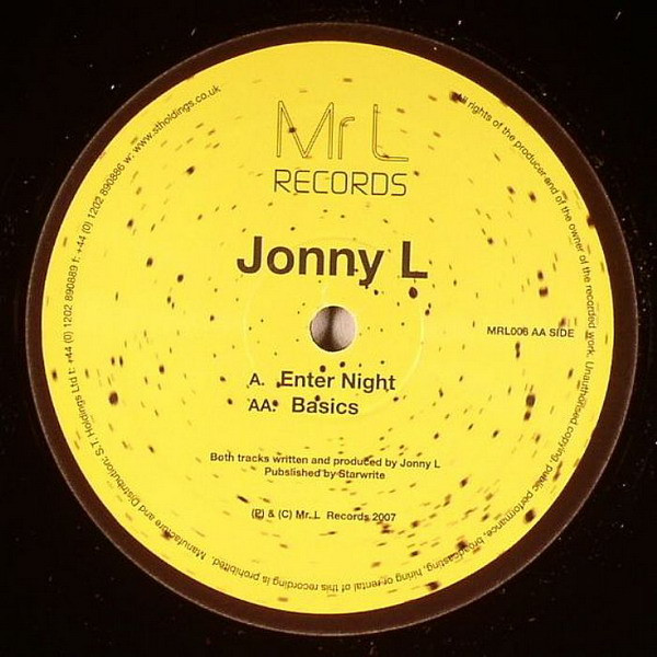 Jonny L - Enter Night / Basics | Mr L Records (MRL006) - main