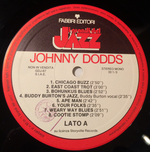 Johnny Dodds - Johnny Dodds | Fabbri Editori (GdJ 67) - 3 Johnny Dodds - Johnny Dodds | Fabbri Editori (GdJ 67) - 3