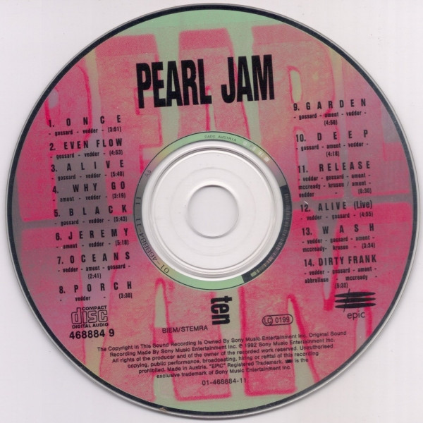 Pearl Jam - Ten | Epic (468884 9) - 2