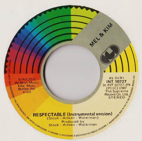 Mel & Kim - Respectable | CGD (INT 10727) - 4