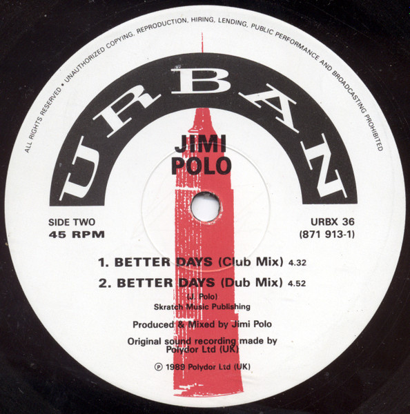 Jimi Polo - Free Yourself / Better Days | Urban (URBX 36) - 4