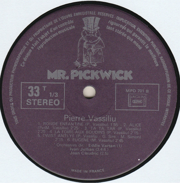 Pierre Vassiliu - Ivanhoé | Mr. Pickwick (MPD 701 STEREO) - 4 Pierre Vassiliu - Ivanhoé | Mr. Pickwick (MPD 701 STEREO) - 4