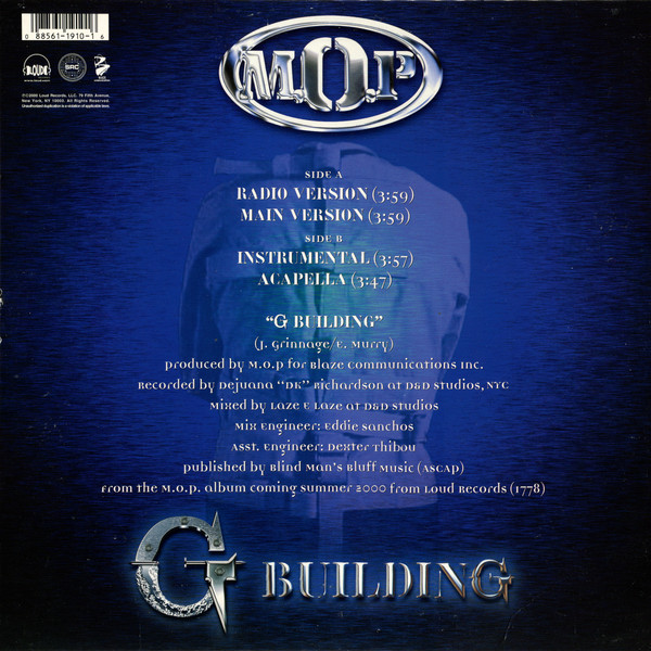 M.O.P. - G Building | Loud Records (1910-1) - 2