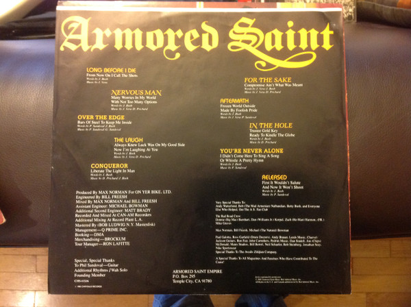 Armored Saint - Delirious Nomad | Chrysalis (CHS-41516) - 3