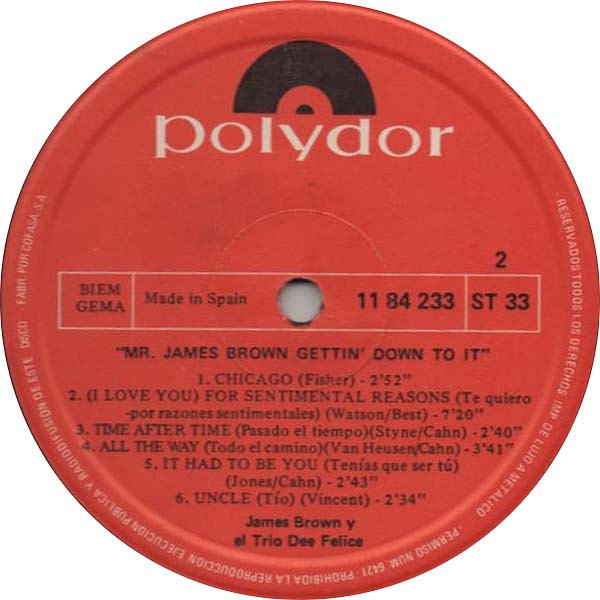 James Brown - Gettin' Down To It | King Records (KSD 1051) - 4