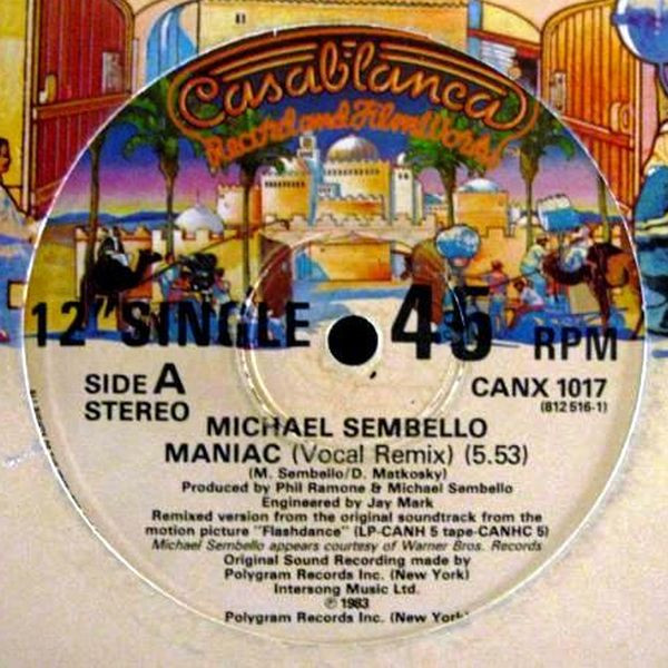 Michael Sembello - Maniac (12") [Vinyl] | Casablanca (CANX 1017) - 2