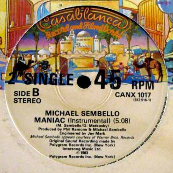 Michael Sembello - Maniac (12") [Vinyl] | Casablanca (CANX 1017) - 3