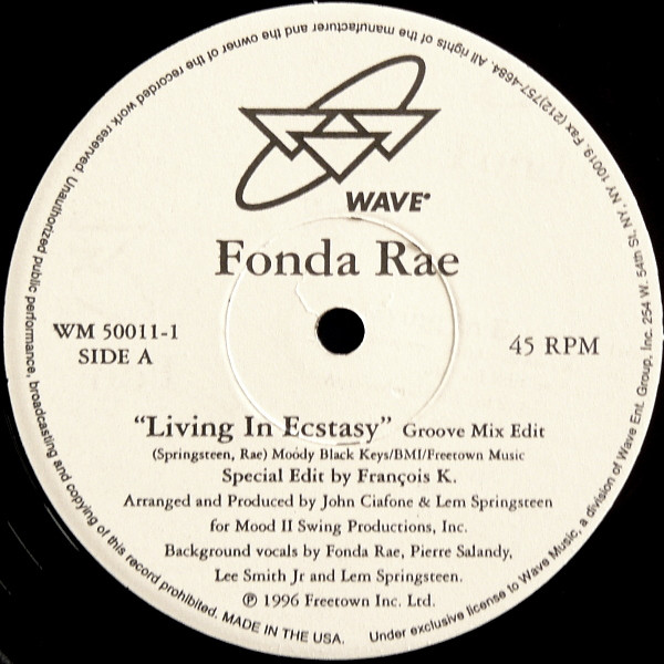 Fonda Rae - Living In Ecstasy | Wave Music (WM50011-1) - 3