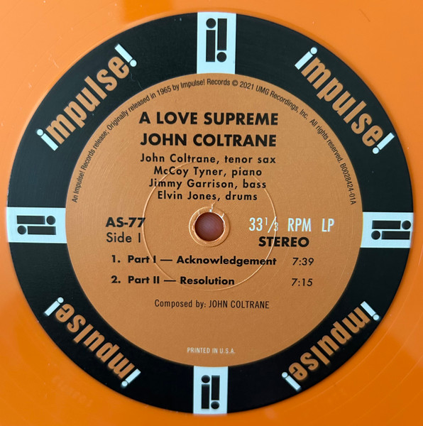 John Coltrane - A Love Supreme | Impulse! (AS-77) - 4
