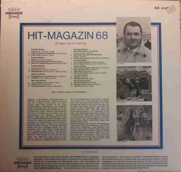 Jerry Wilton And His Orchestra - Hit Magazin '68 (28 Happy Hits For Dancing) | Telefunken (SLE 14 487-P) - 2