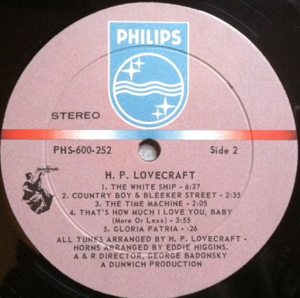 HP Lovecraft - H.P. Lovecraft | Philips (PHS 600-252) - 4 HP Lovecraft - H.P. Lovecraft | Philips (PHS 600-252) - 4