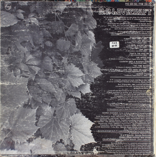 HP Lovecraft - H.P. Lovecraft | Philips (PHS 600-252) - 2 HP Lovecraft - H.P. Lovecraft | Philips (PHS 600-252) - 2