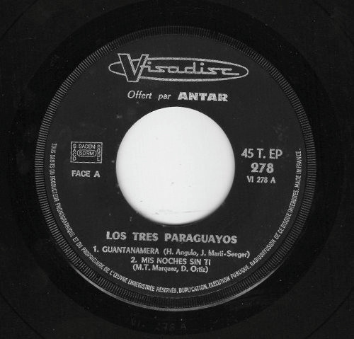 Los 3 Paraguayos - Guantanamera | Visadisc (VI 278)