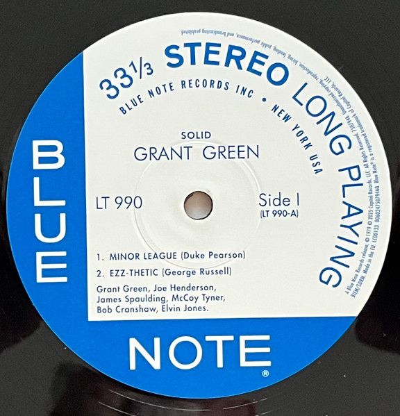 Grant Green - Solid | Blue Note (LT-990) - 3 Grant Green - Solid | Blue Note (LT-990) - 3