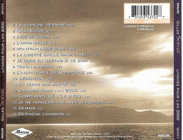 Gilles Servat - Litanies Pour L'An 2000 | Mercury (534 372-2) - 4 Gilles Servat - Litanies Pour L'An 2000 | Mercury (534 372-2) - 4