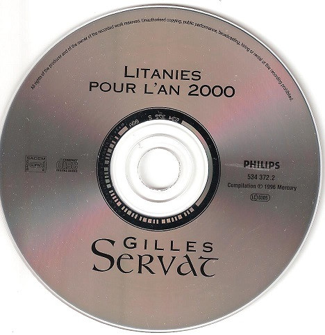 Gilles Servat - Litanies Pour L'An 2000 | Mercury (534 372-2) - 3 Gilles Servat - Litanies Pour L'An 2000 | Mercury (534 372-2) - 3