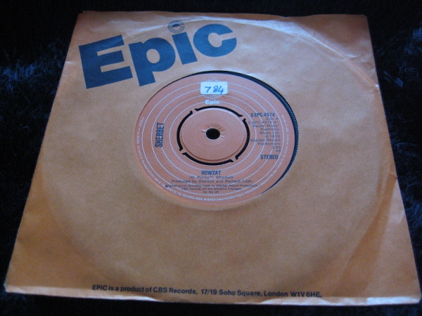 Sherbet - Howzat | Epic (S EPC 4574) - 3