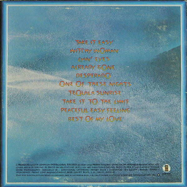 Eagles - Their Greatest Hits 1971-1975 | Asylum Records (7E-1052) - 2 Eagles - Their Greatest Hits 1971-1975 | Asylum Records (7E-1052) - 2