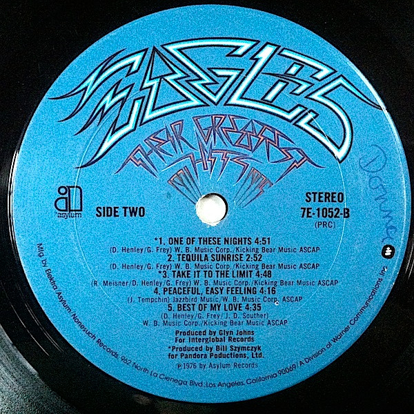 Eagles - Their Greatest Hits 1971-1975 | Asylum Records (7E-1052) - 4 Eagles - Their Greatest Hits 1971-1975 | Asylum Records (7E-1052) - 4
