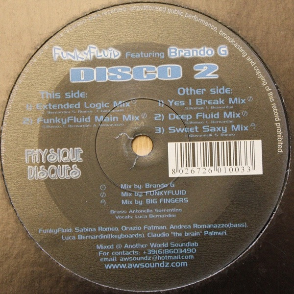 Funky Fluid - Disco 2 | Physique Disques (PHY 003)