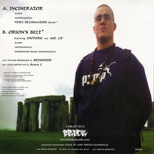 Virtuoso - Incinerator / Orion's Belt | Brick Records (BRK 005) - 2 Virtuoso - Incinerator / Orion's Belt | Brick Records (BRK 005) - 2