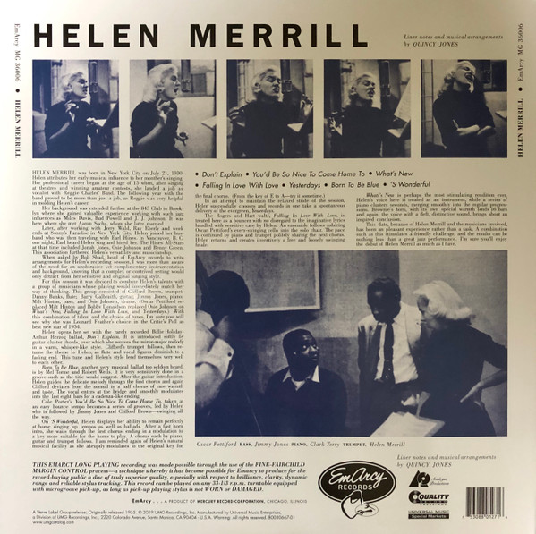 Helen Merrill - Helen Merrill | Analogue Productions (APJ 127) - 2 Helen Merrill - Helen Merrill | Analogue Productions (APJ 127) - 2