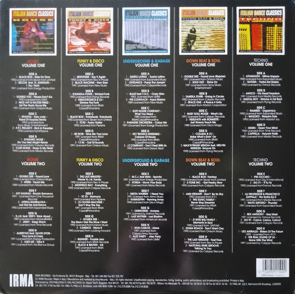 Various - Italian Dance Classics - House Vol. 1 | Irma (IRMA 478448-1) - 2