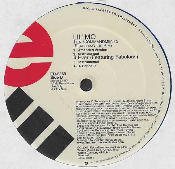 Lil' Mo Featuring Fabolous - 4Ever | Elektra (ED-6369) - 4 Lil' Mo Featuring Fabolous - 4Ever | Elektra (ED-6369) - 4