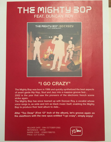The Mighty Bop - I Go Crazy | Yellow Productions (YP 130) - 3